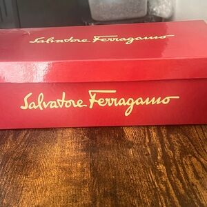 Salvatore Ferragamo  Shoes with Red Box with Gold Logo